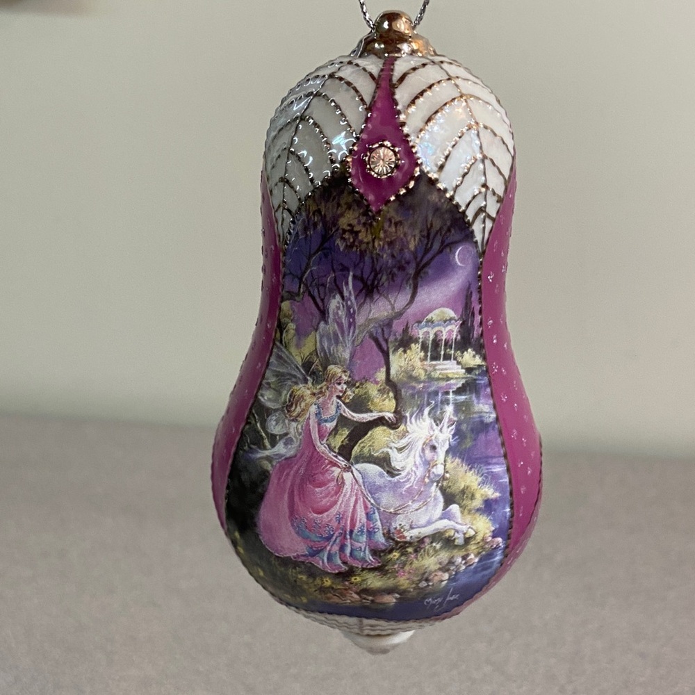 The Bradford Exchange Pink and Purple Fairy Ornament (Cherish)